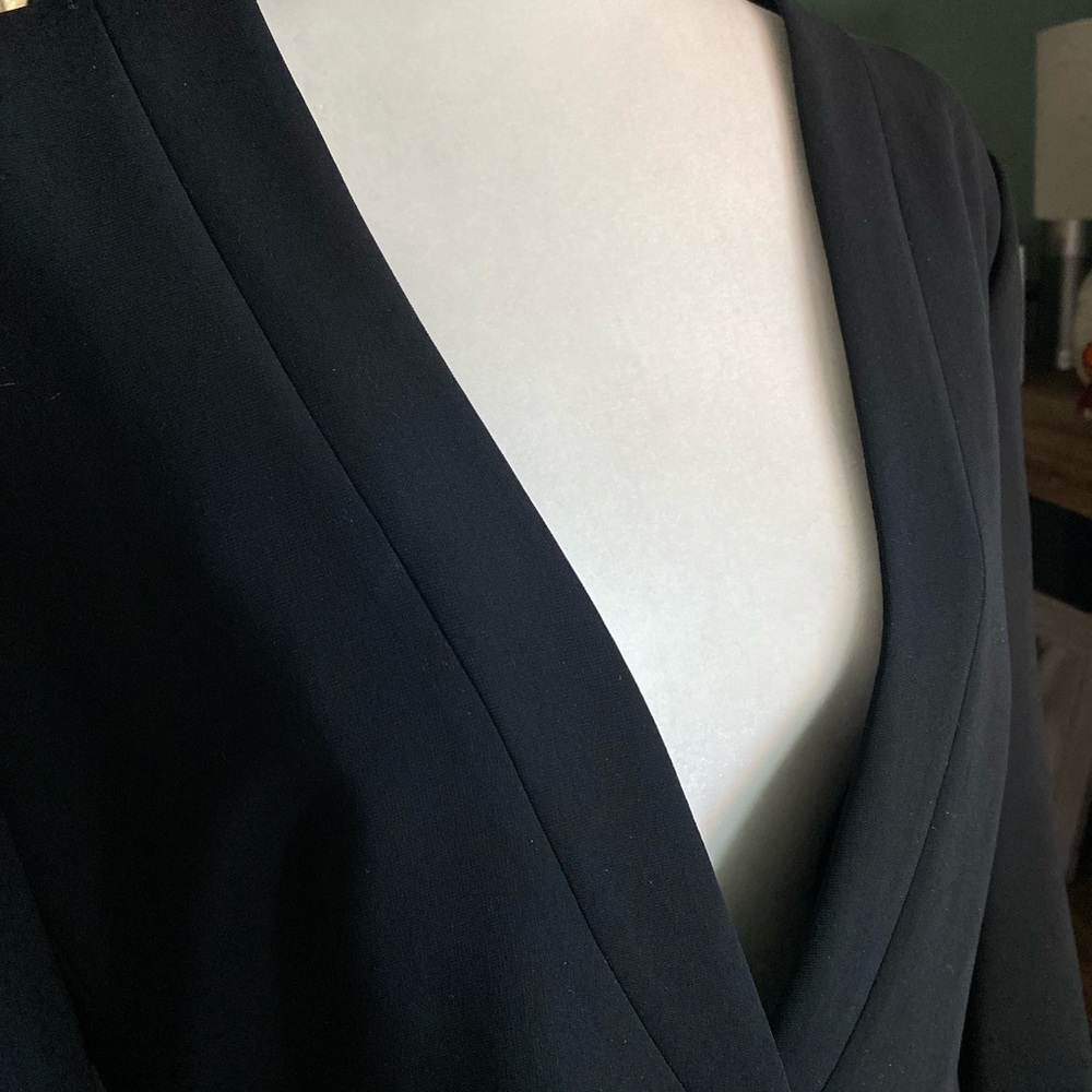 Talbots Basic Blazer 2-Button Black Jacket, 14,Nwt - image 5